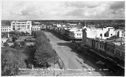 A View of Broadway Avenue and Coleman Place