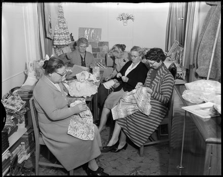 "Their Stitching Aids Eventide Home"