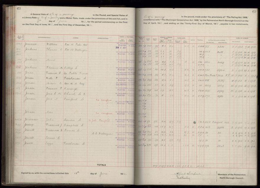 Rate book, 1912-1913 - 2021Pa_PNC2-23-2-V20_034001-0066