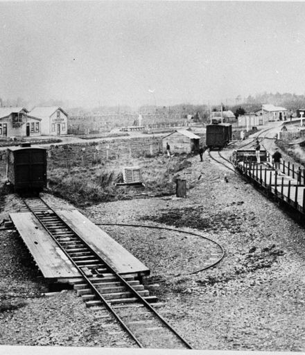 Longburn Railway Station, showing turntable