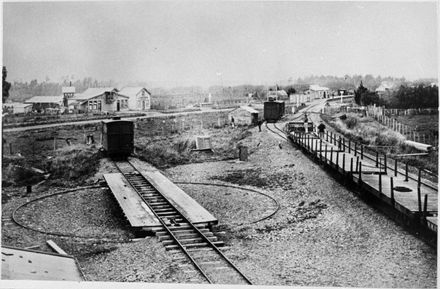 Longburn Railway Station, showing turntable