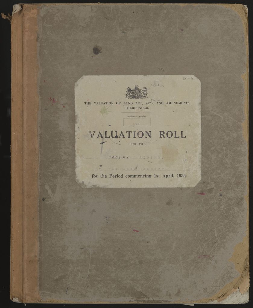 Valuation Roll, Taonui Riding