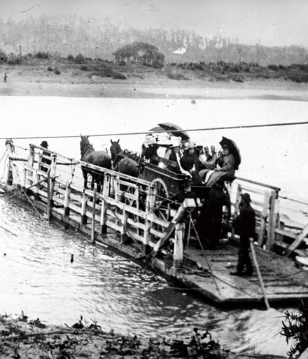 Ferry crossing the Manawatu River