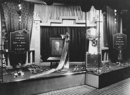 Rosco display window tribute to W F Massey