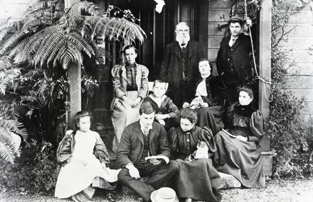 John Tiffin Stewart and his family