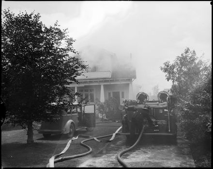 "Fire Damages City Home" College Street
