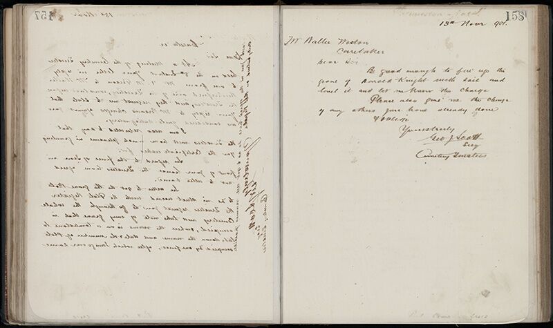 Outwards Correspondence of the Palmerston North Cemetery Trustees, 1898 -1902 185