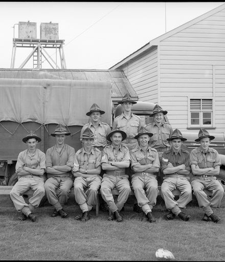 Divisional Signallers with Army Truck, Linton