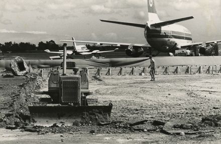 Construction of new aircraft standing area at Milson Airport