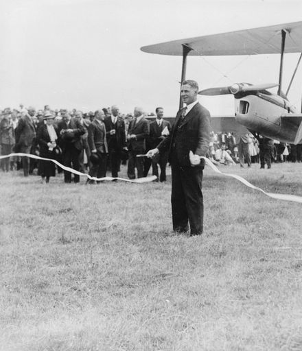 Inauguration of the first commercial air service from Palmerston North
