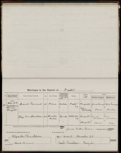 Marriage register 1909- 1927
