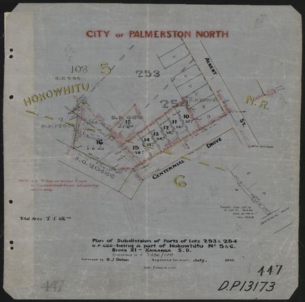 Survey Plans (subdivisions) 1938 - 1951