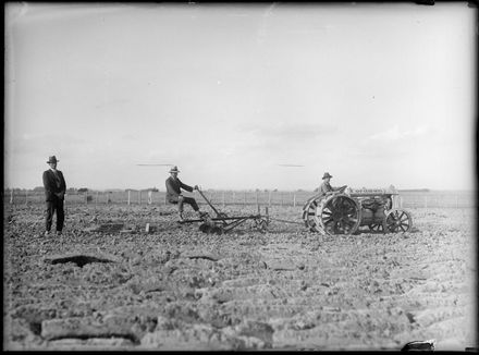 Cultivating with Tractor