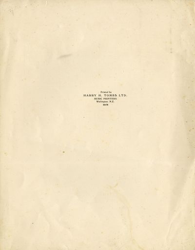 Music Score -back cover