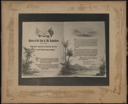 Illuminated Address to General Sir Ian S M Hamilton