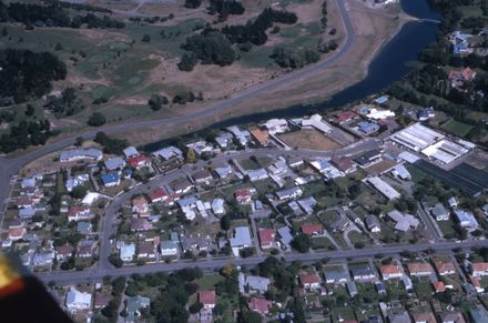 Aerial view of Montgomery Terrace, Centennial Drive and Albert Street