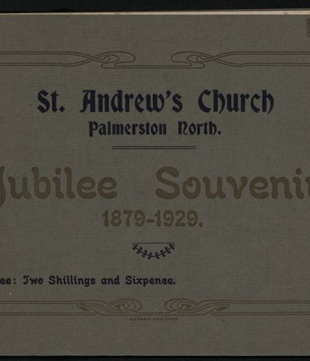 St Andrew's Church Jubilee Souvenir, 1879-1929 1