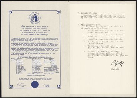 Special Council Meeting - Civic Centre Opening