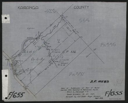 Survey Plans (subdivisions) 1938 - 1951