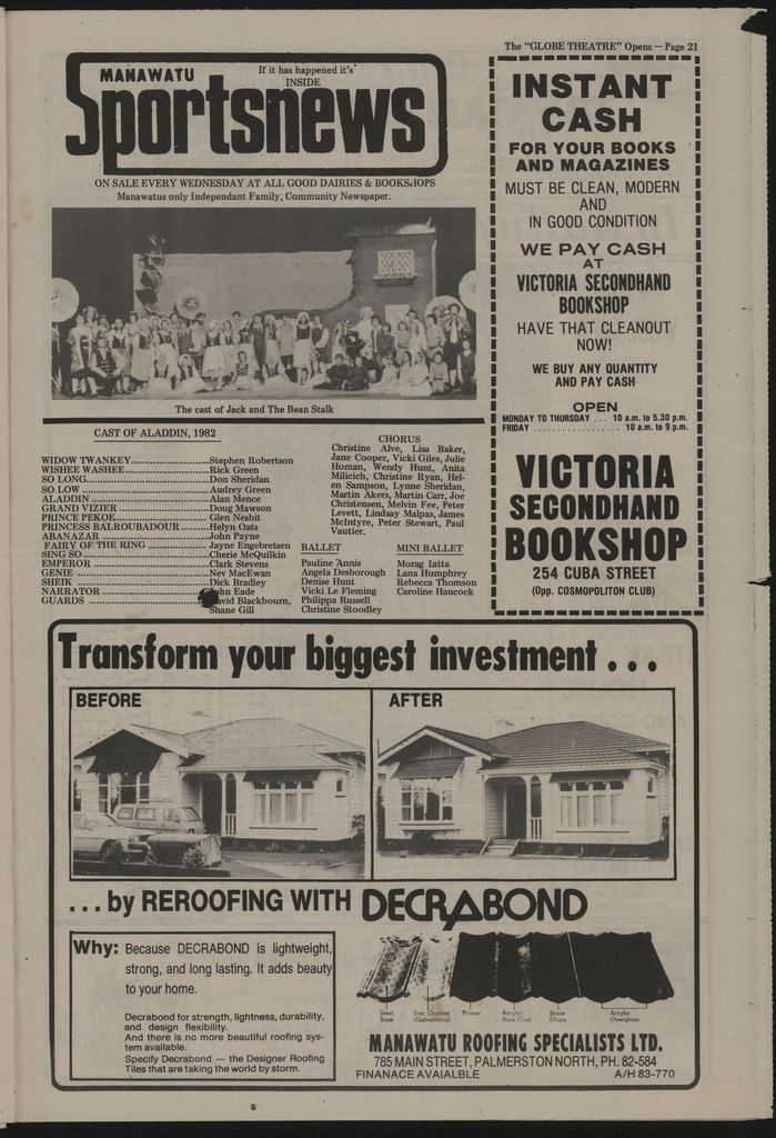 "The Globe Theatre Opens" Commemorative Newspaper 21