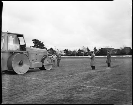 "Preparing ground for Test" - Rolling the Oval - Resource cover image