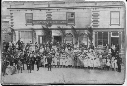 Gathered for the Salvation Army picnic, The Square
