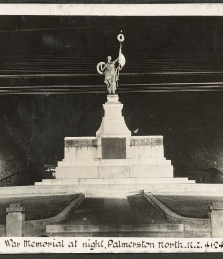 War memorial by night, The Square