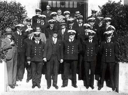 Naval Officers from HMTS Sydney visiting Palmerston North