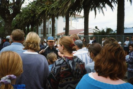 Avenue Action - protestors speaking to the media - Resource cover image