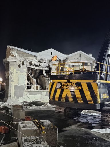 High Flyers partial demolition