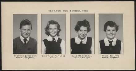 Terrace End School Student Leaders, 1958