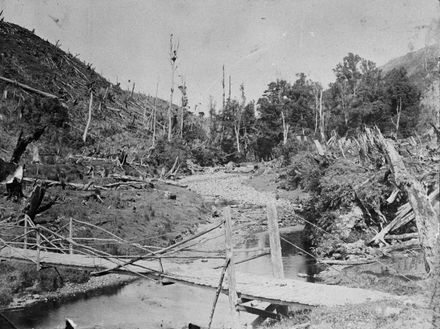 Swing Bridge at 'Hill Top', Linton