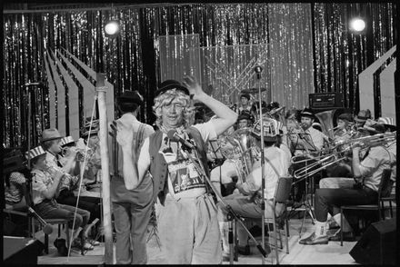 [Beerhall Brass Band Entertains at Telethon 1981]