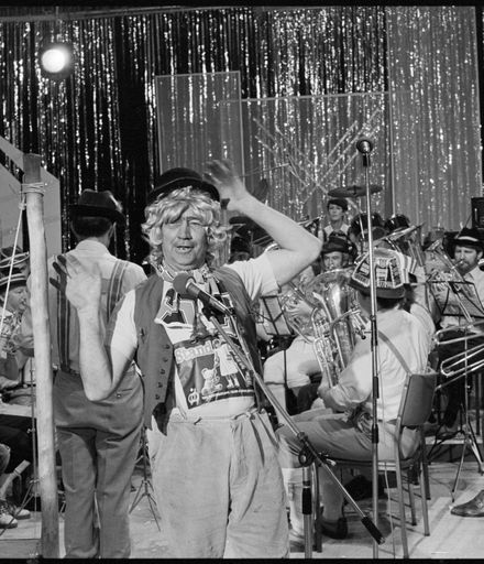 [Beerhall Brass Band Entertains at Telethon 1981]