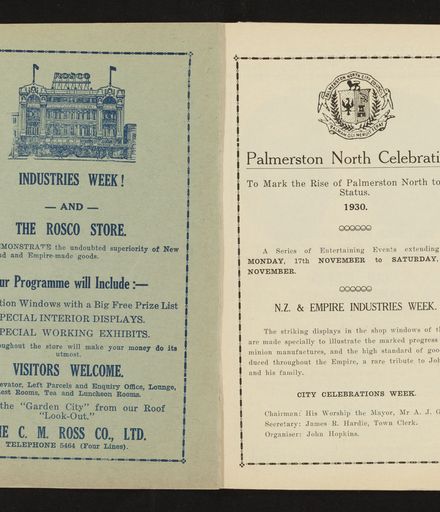 Palmerston North Celebrations on Proclamation of City, 1930 2