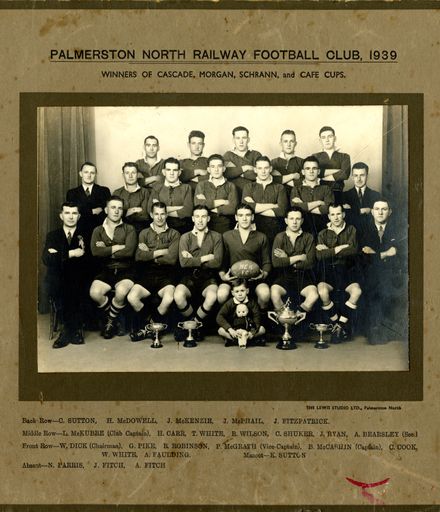 Palmerston North Railway Football Club, 1939