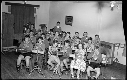 "Youthful Players at Final Practice" Palmerston North Junior Garrison Band - Resource cover image