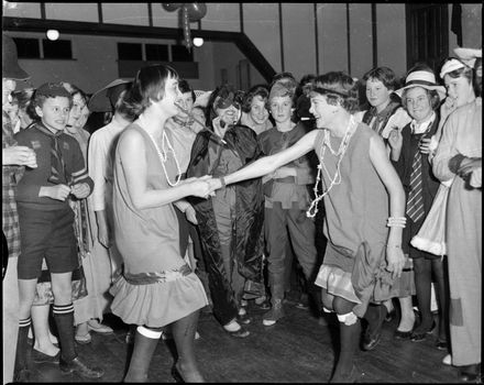 "Could be the Naughty Nineties" Doing the Charleston at Fancy Dress Party