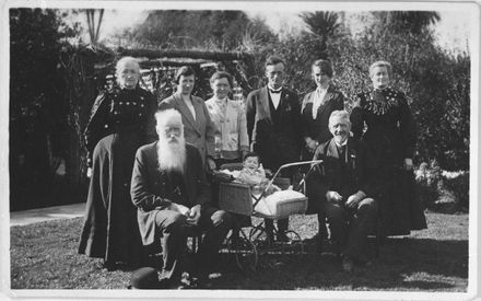 Mr Hans Callesen with a Group of Relatives and Friends