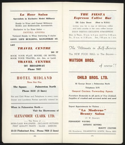 Visitors Guide Palmerston North and Feilding: April 1961 - 5