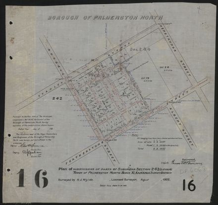 Survey Plans (subdivisions) 1902 - 1939
