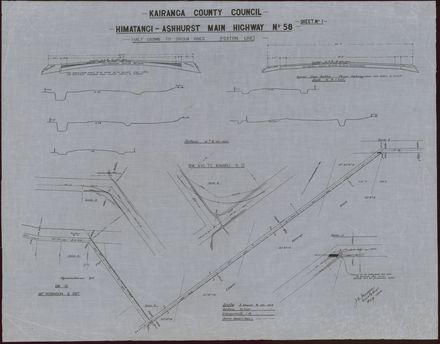 Himatangi - Ashhurst Main Highway No. 58 - Half Crown to Oroua River (Foxton Line)