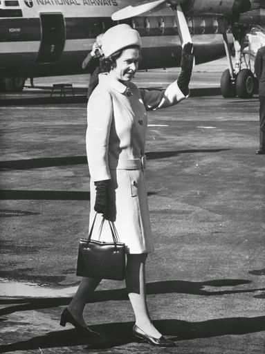 Queen Elizabeth II at Milson Airport