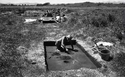 Archaeological Dig at Foxton Beach