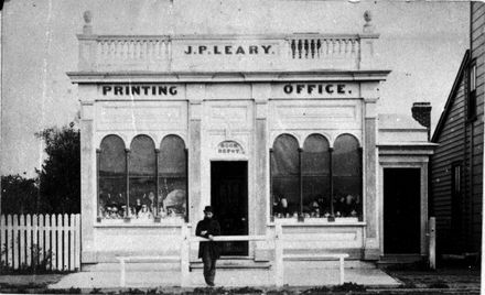 J. P. Leary's printing office, The Square