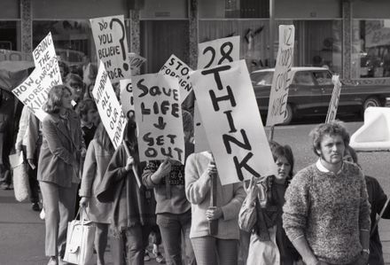 "Protest March Quiet, Solemn"