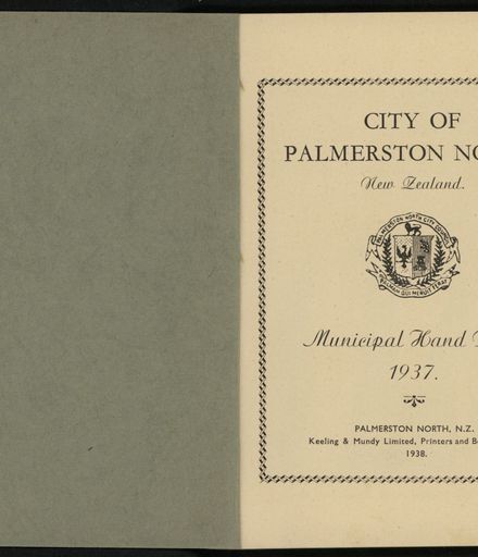 City of Palmerston North Municipal Hand Book 1937 2