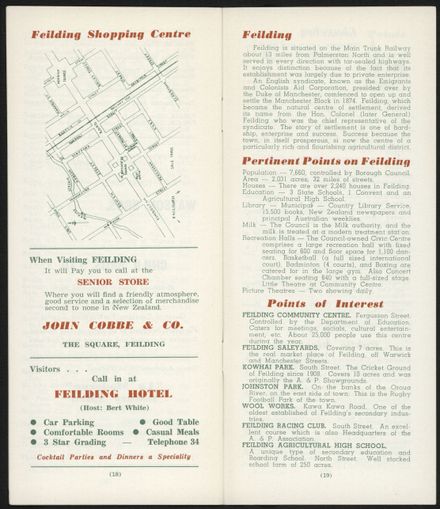 Visitors Guide Palmerston North and Feilding: September-November 1961 - 11