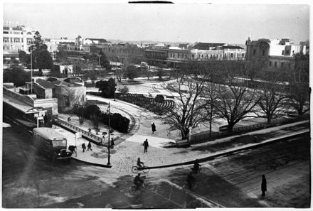 The Square with Snow - From Main Street East to Coleman Place