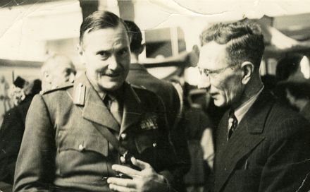 Governor General, Lieutenant-General Sir Bernard Cyril Freyberg with Mr W A Jacques